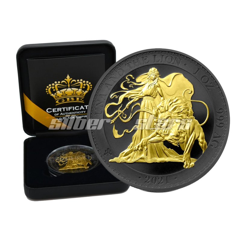 1 OZ Silber Niue Roaring Lion 2023 Gold Black Empire Edition 69 00