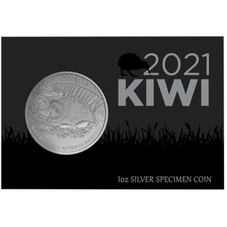 1 Unze  KIWI 2021 BU in Blister