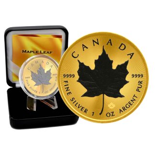 1 OZ Silber Maple Leaf 2024 Space Gold Edition