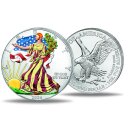 1 OZ Silber Eagle 2024 color